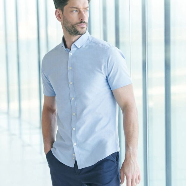 Modern short sleeve Oxford shirt Thumbnail
